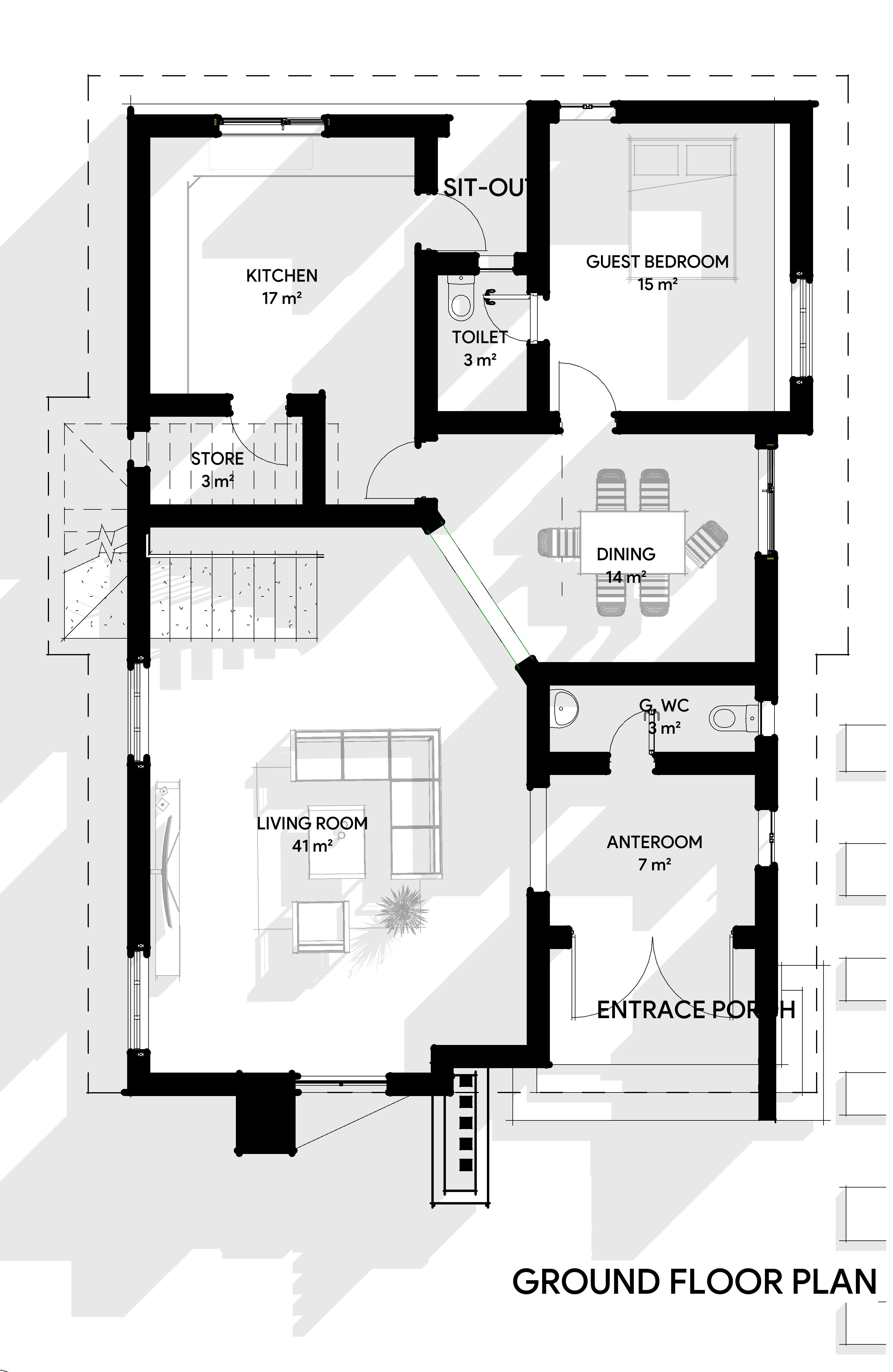 MSHEL HUTU EXCLUSIVE FOUR BEDROOM FULLY DETACHED DUPLEX (TRANQUIL) 350SQM - image 2