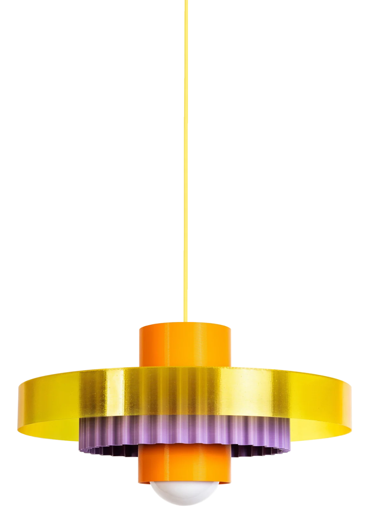 Lampa Bunta z druku 3D - kolorowa lampa wisząca w stylu dopamine decor, KLAVO