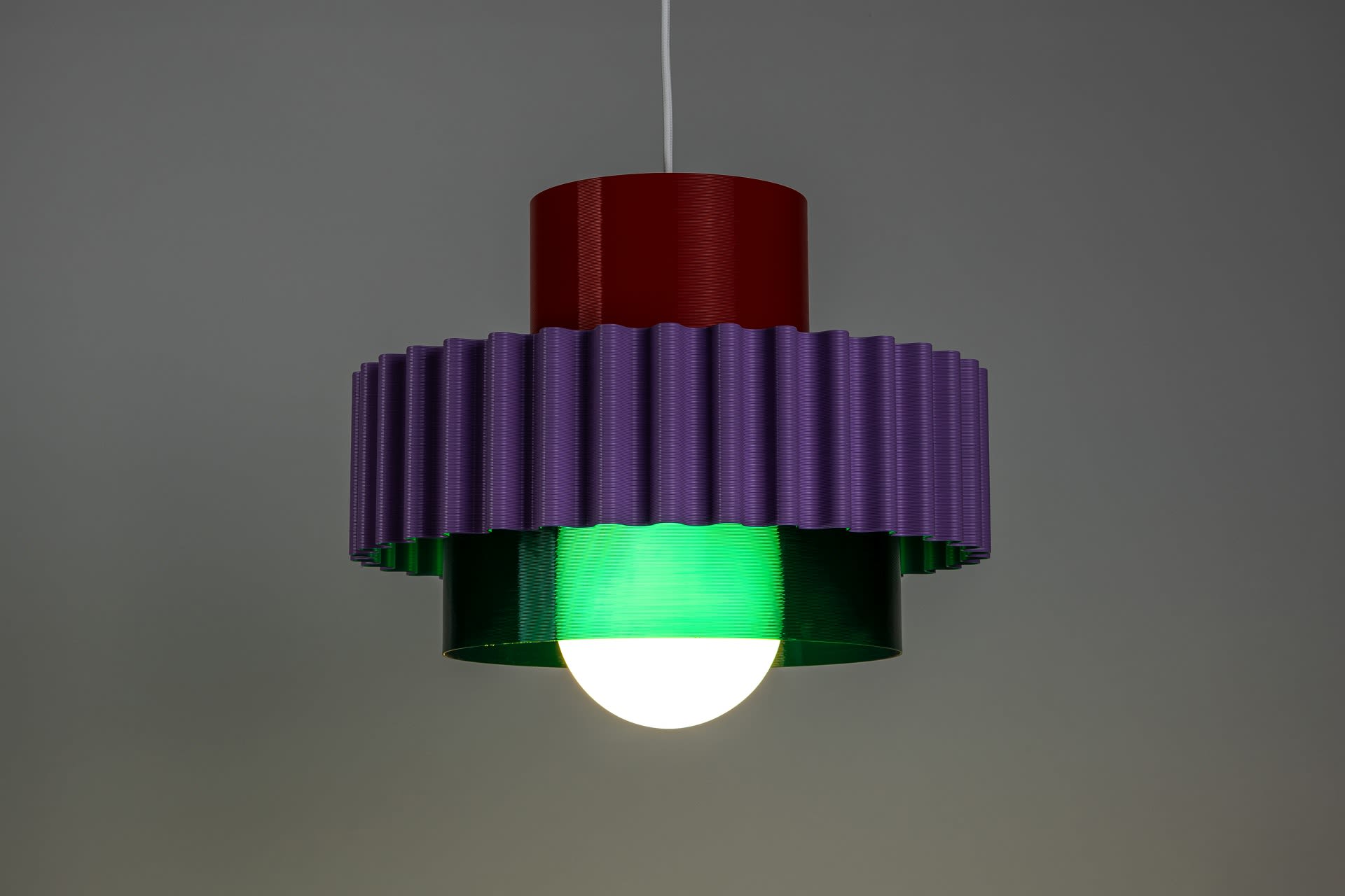 Lampa Bunta #5 — lampa wisząca z druku 3D KLAVO, zdjęcie 2