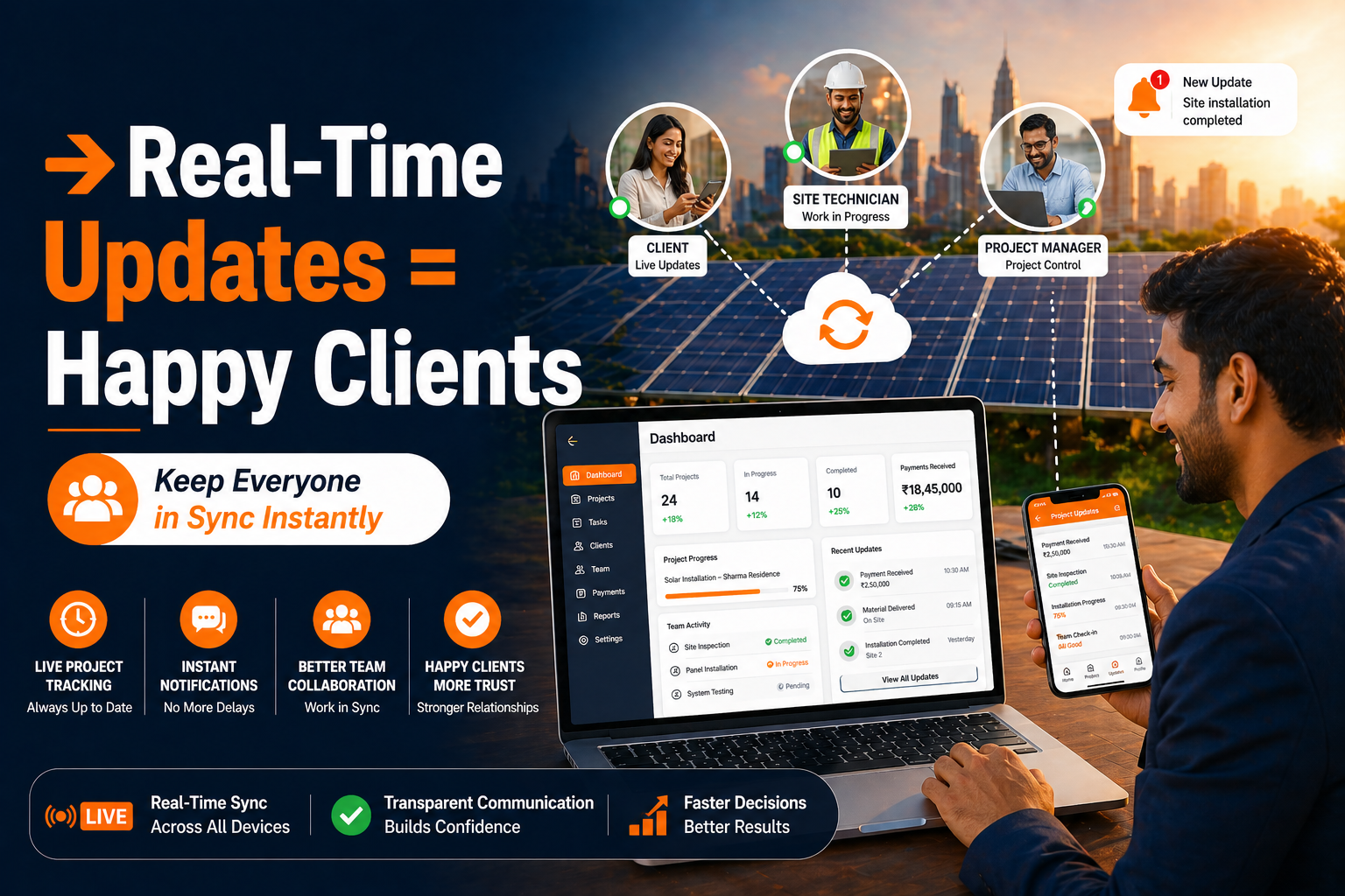 Real-Time Project Dashboards