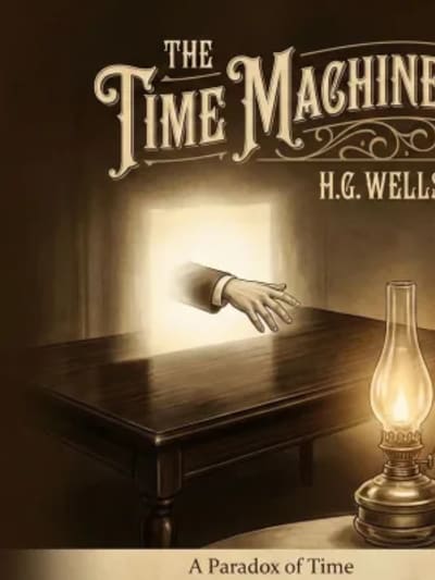 The Time Machine BY HG WELLS — cover art