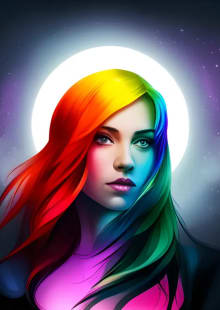 Cover of A girl in the rainbow
