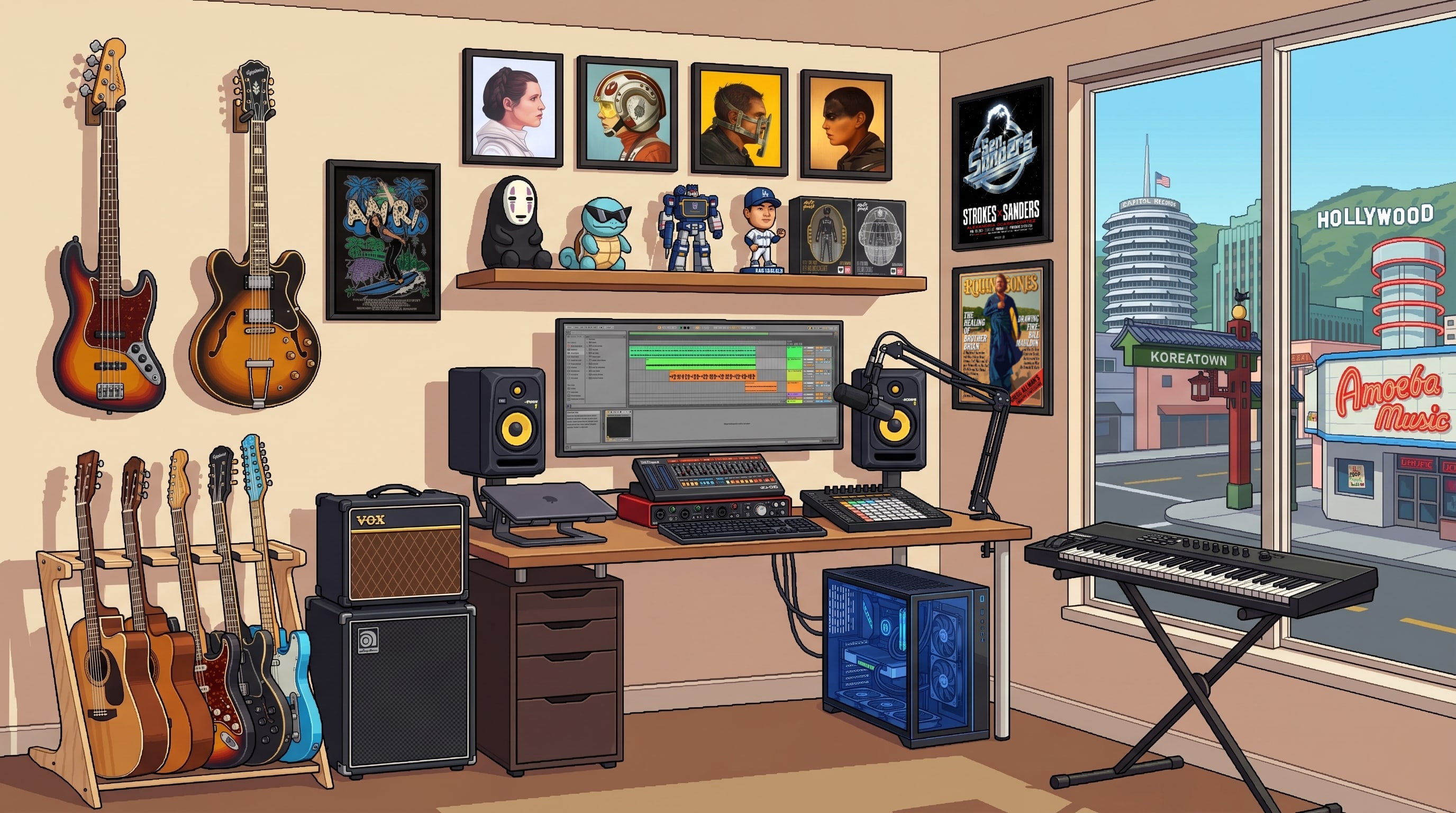 Home Studio illustration