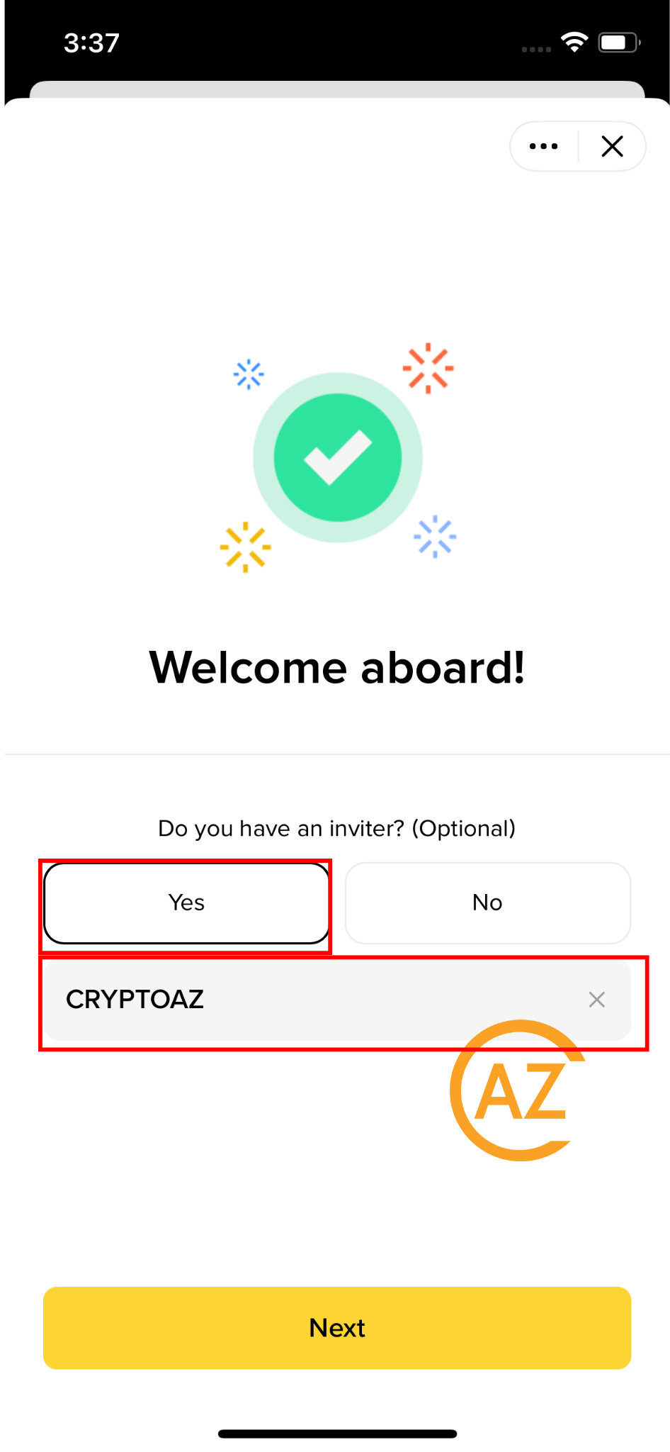Complete create account