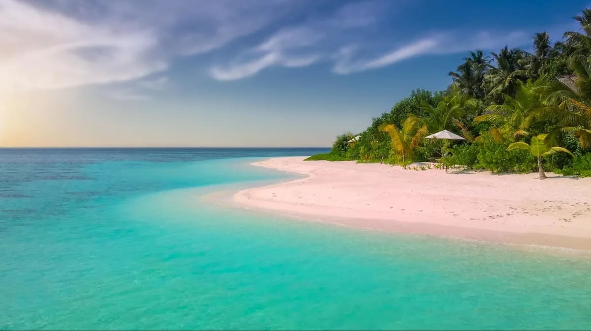Tropical ocean scene inviting travelers to plan their Coral Quests adventure