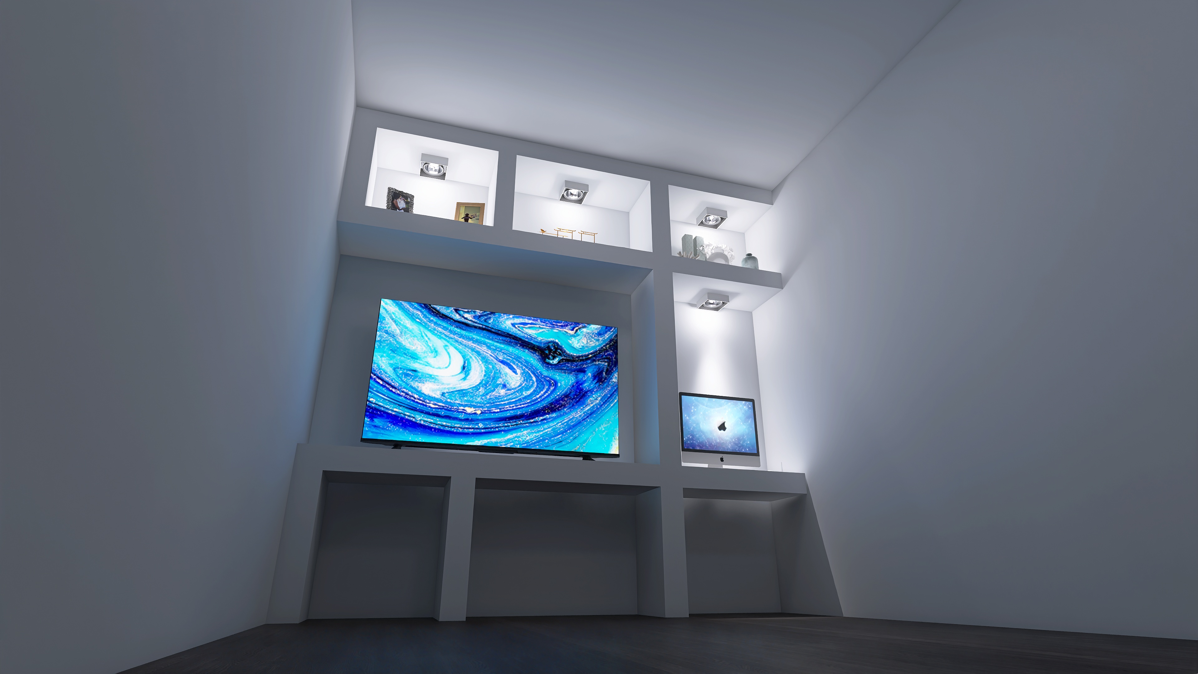 Rendering 3D Strutture in Cartongesso – Interni Personalizzati - Immagine 1