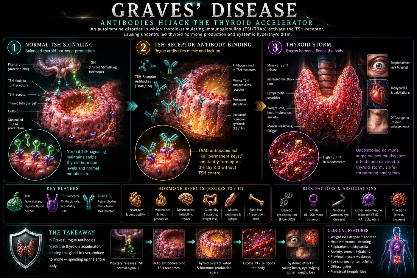 Illustration: the immune mechanism of Graves' Disease