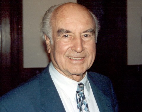 Albert Hofmann in 1993, the Swiss chemist who synthesised LSD at Sandoz in 1938