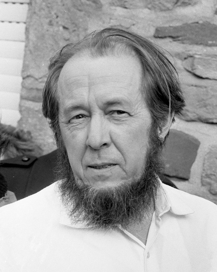Portrait of Aleksandr Solzhenitsyn in 1974