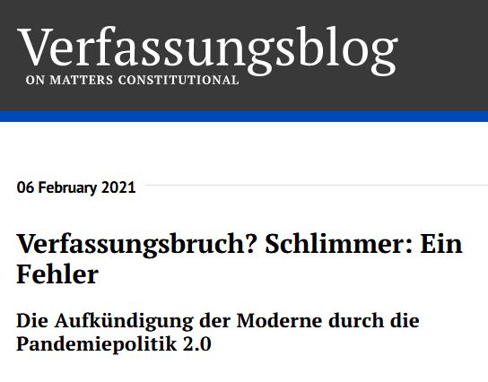 Verfassungsbruch? Schlimmer: Ein Fehler