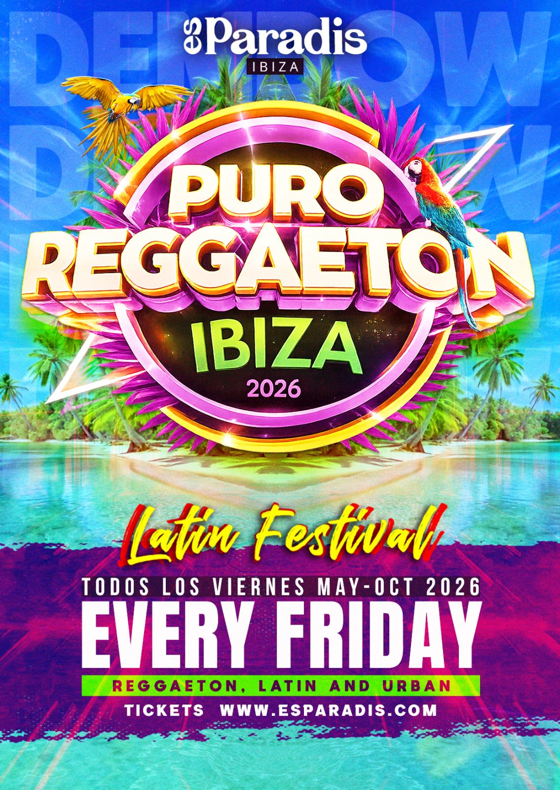 Puro Reggaeton Ibiza 2026 at Es Paradís