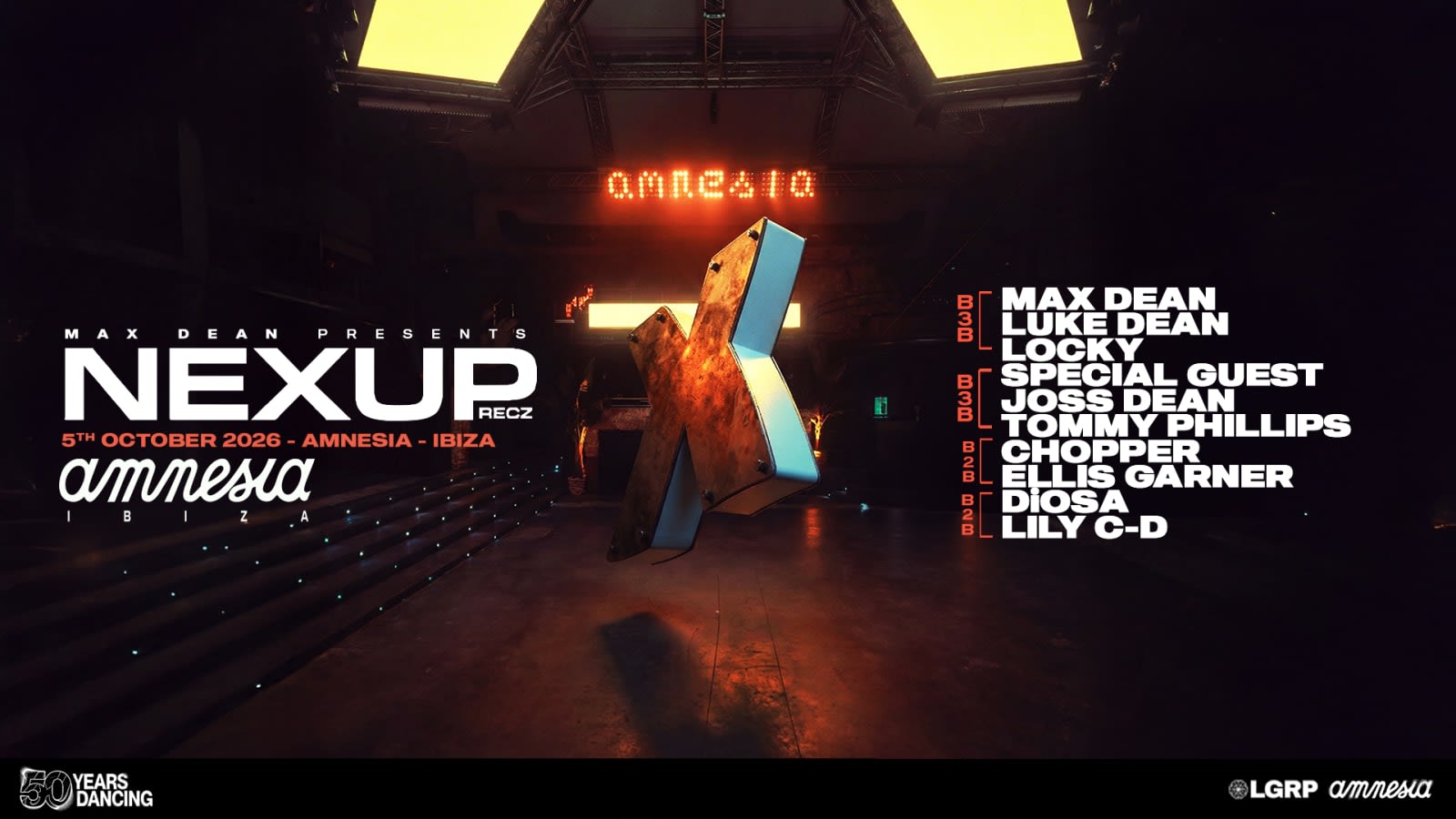 Max Dean presents NEXUP at Amnesia Ibiza