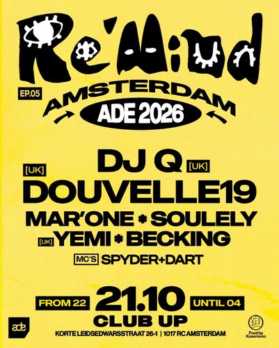 Re'Mind invites DJ Q & Douvelle19 - ADE edition