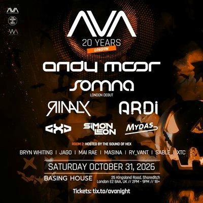 AVA Night London - AVA Recordings 20 Year Anniversary