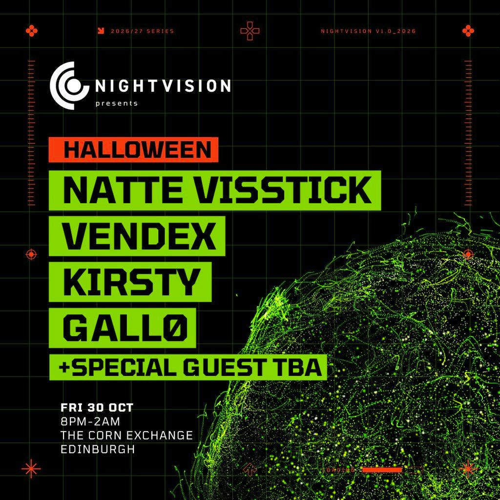 Nightvision Halloween: Natte Visstick, Vendex, Kirsty & Gallø
