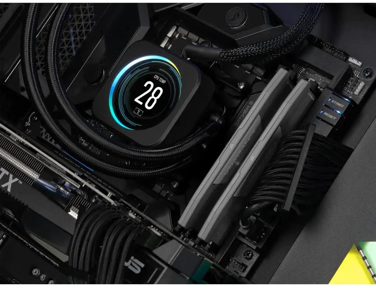 CORSAIR Vengeance 32GB (2 x 16GB) 288-Pin PC RAM DDR5 5200 (PC5 41600) XMP 3.0 AMD EXPO Desktop Memory Model CMK32GX5M2B5200Z40 - Nuevo vista 3