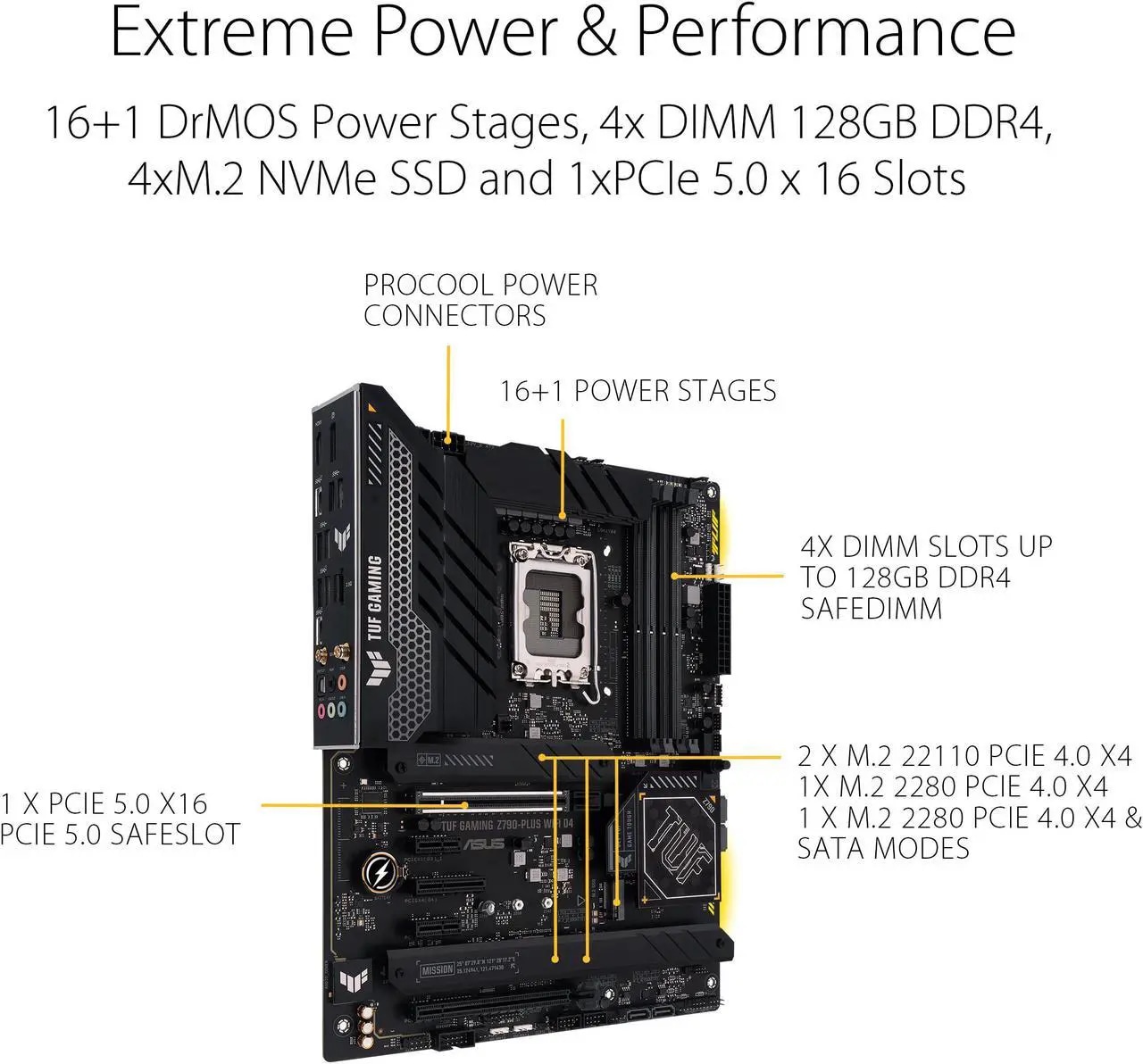 ASUS ROG Strix Z790-A Gaming WiFi D4 LGA1700(Intel 14th&amp; 13th &amp; 12th  Gen) ATX gaming motherboard(16+1 power stages,DDR4,4xM.2 slots, PCIe® 5.0,WiFi 6E,USB 3.2 Gen 2x2 Type-C® with PD 3.0 up t - Nuevo vista 2