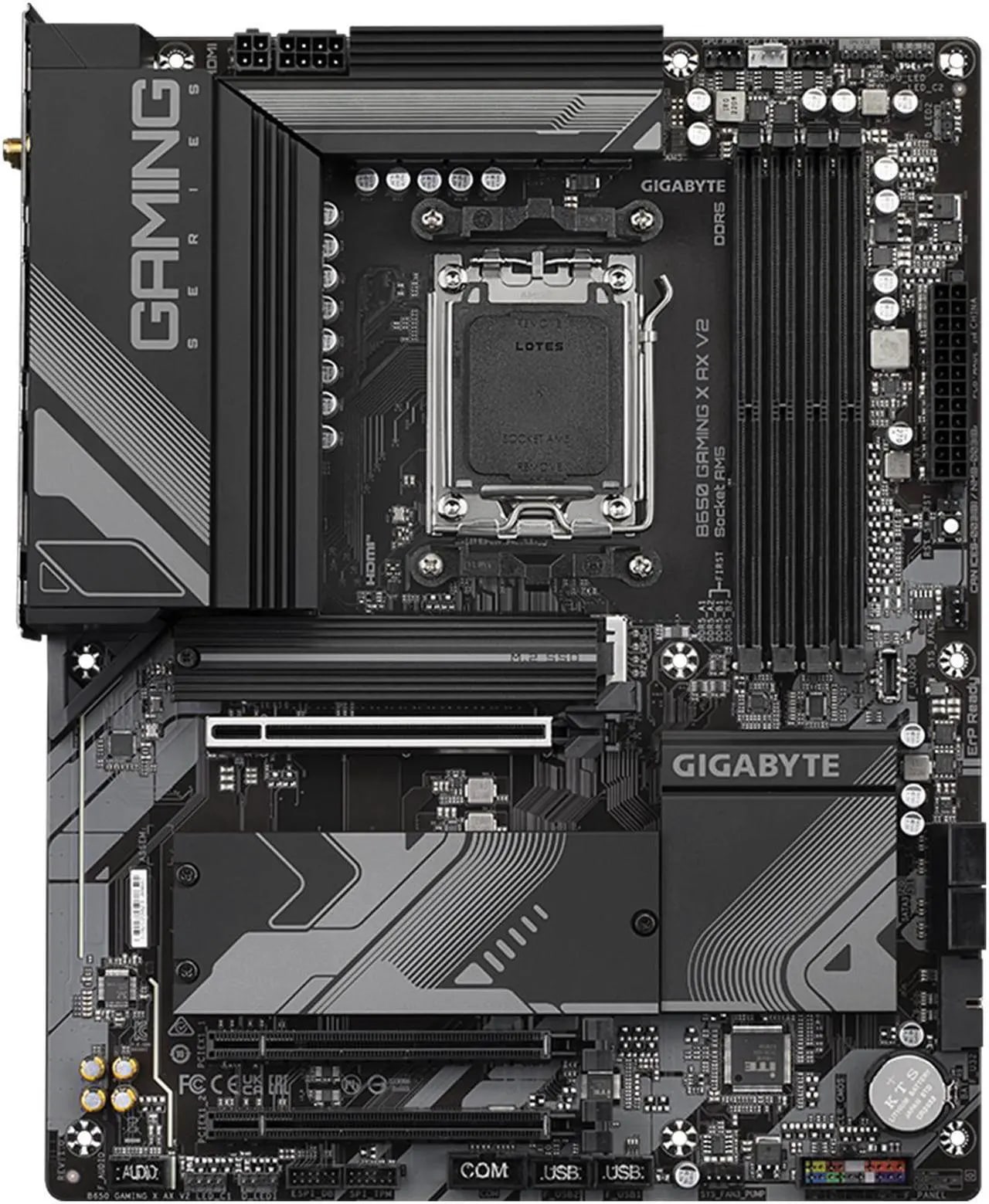 GIGABYTE B650 EAGLE AX AM5 LGA 1718 AMD B650 ATX , DDR5 Triple M.2, PCIe 5.0, USB 3.2 Gen2x2 Type-C, AMD Wi-Fi 6E, Realtek GbE LAN - Nuevo vista 2