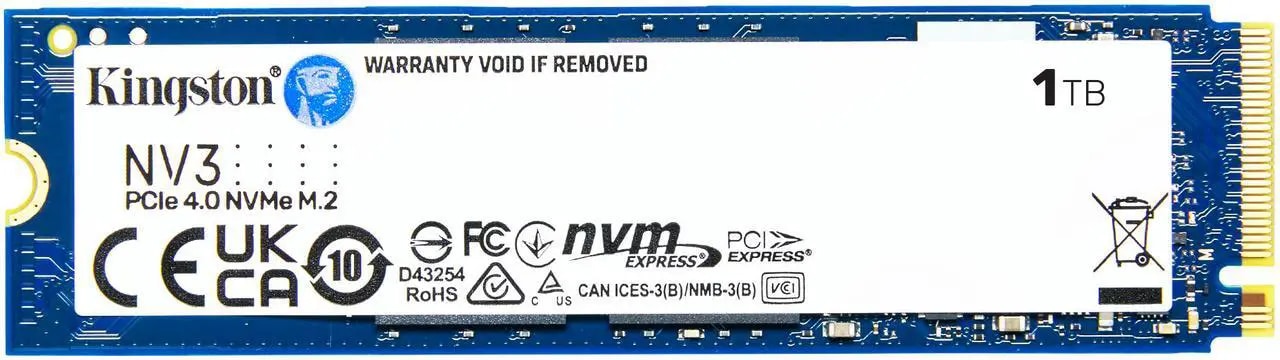 Kingston NV3 M.2 2280 2TB PCIe 4.0 x4 NVMe Internal Solid State Drive (SSD) SNV3S/2000G Up to 6000 MB/s - Nuevo vista 2