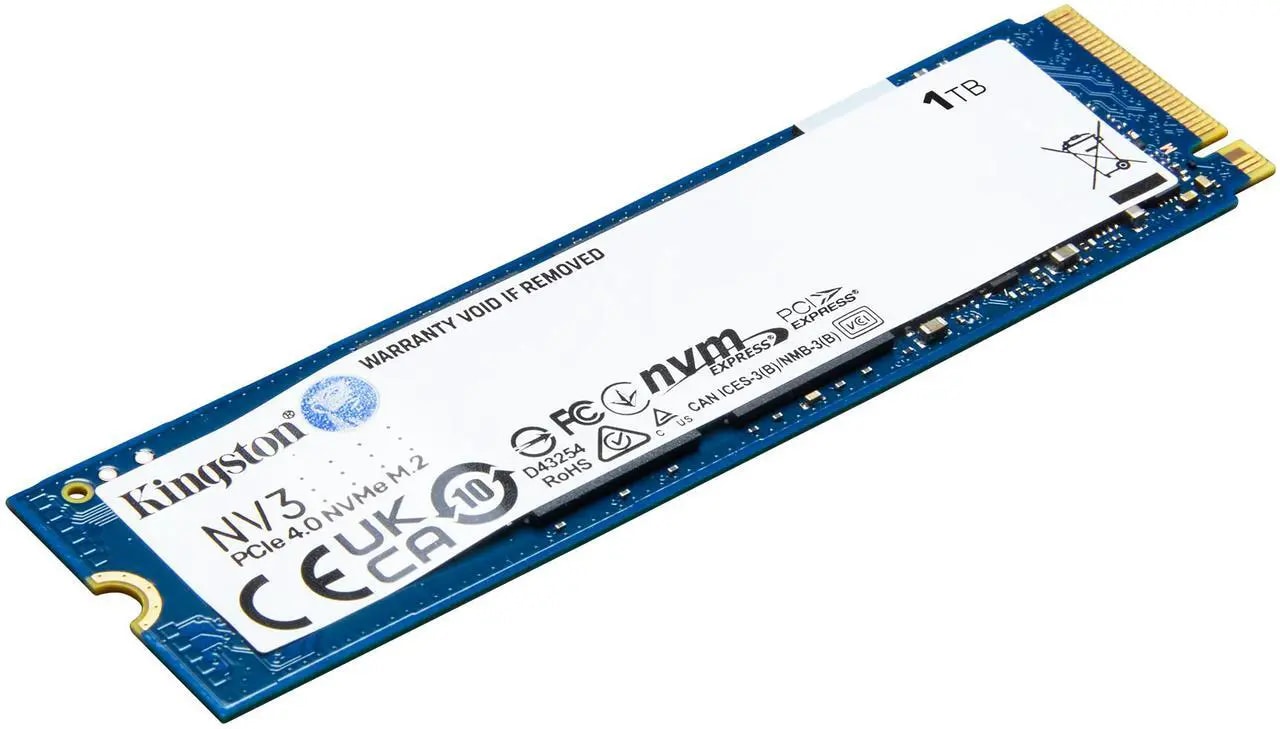 Kingston NV3 M.2 2280 500GB PCIe 4.0 x4 NVMe Internal Solid State Drive (SSD) SNV3S/500G up to Up to 6000 MB/s - Nuevo — eSwappa Store
