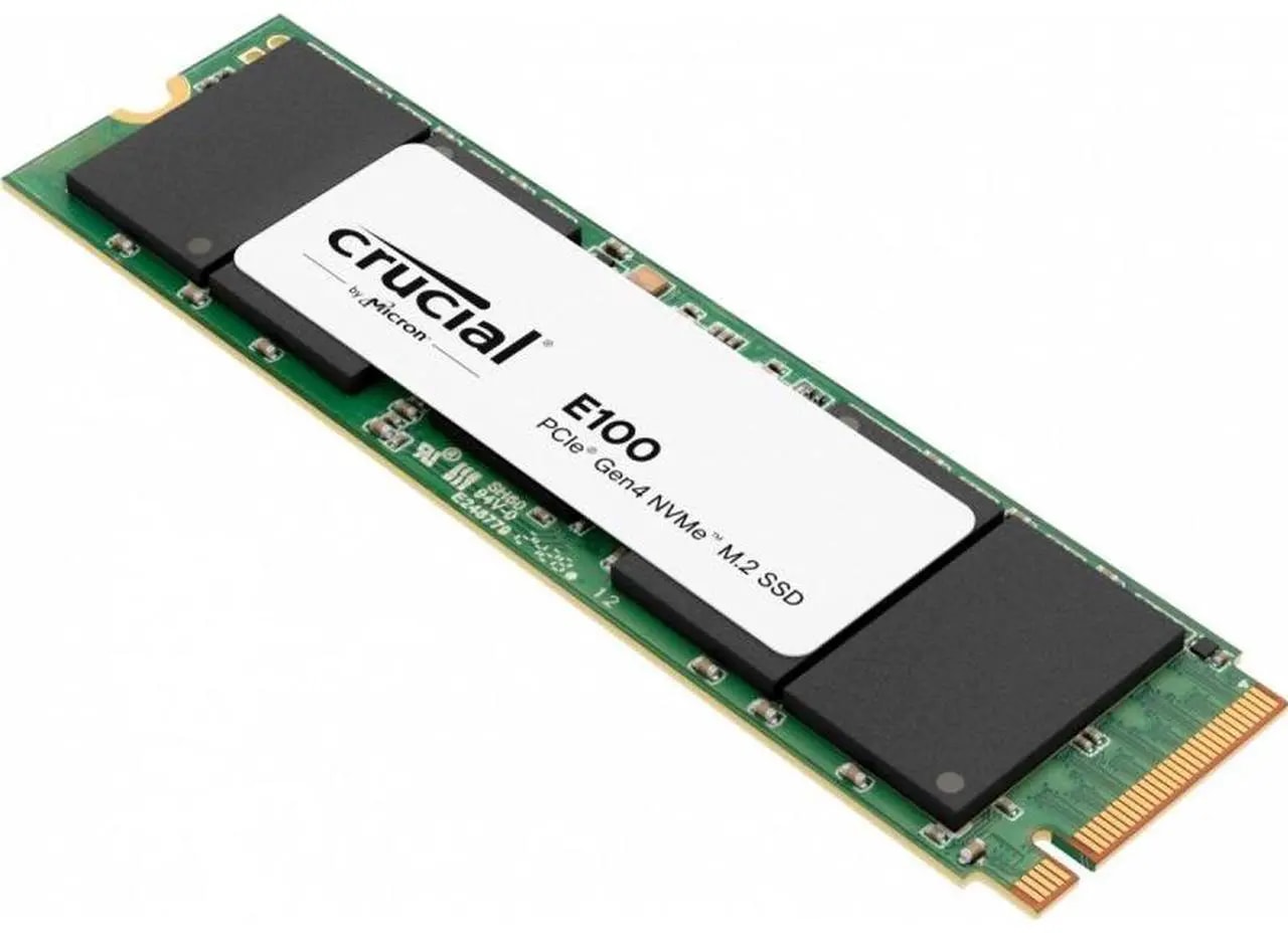 Crucial E100 M.2 2280 1TB PCI-Express 4.0 x4 PCIe Internal Solid State Drive (SSD) - Nuevo vista 2