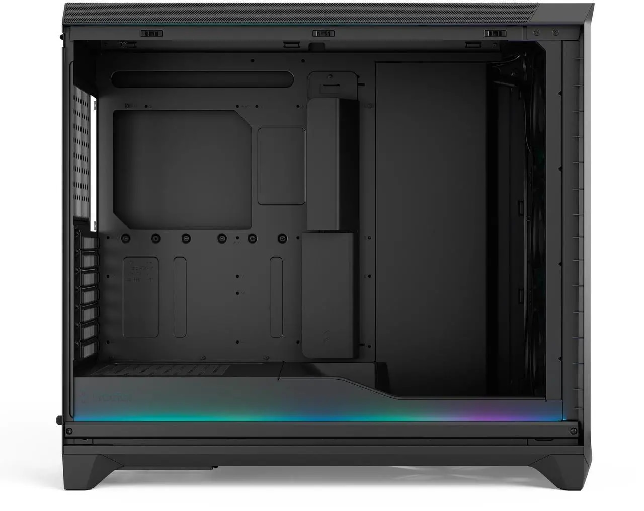Micro ATX Case, MATX PC Case with 3 X 120mm 3-Pin ARGB Fan Pre-Installed, Panoramic View Tempered Glass Front & Side Panel, Black - Nuevo — eSwappa Store