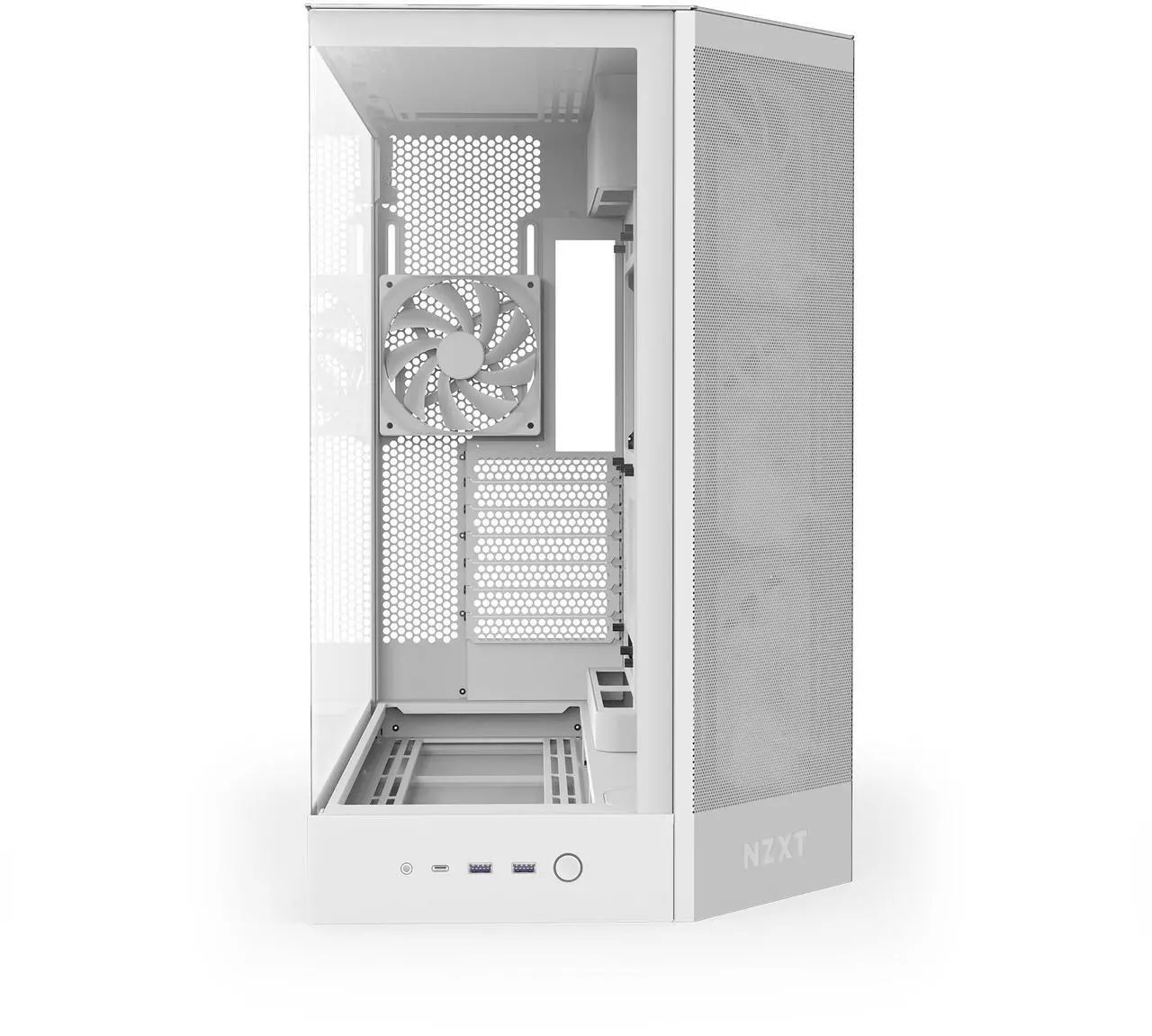 NZXT H2 Flow mini-ITX Case - 20.7L - includes 2 x 120mm Fans & PCIe 5.0 Riser Cable - All Black - Nuevo — eSwappa Store