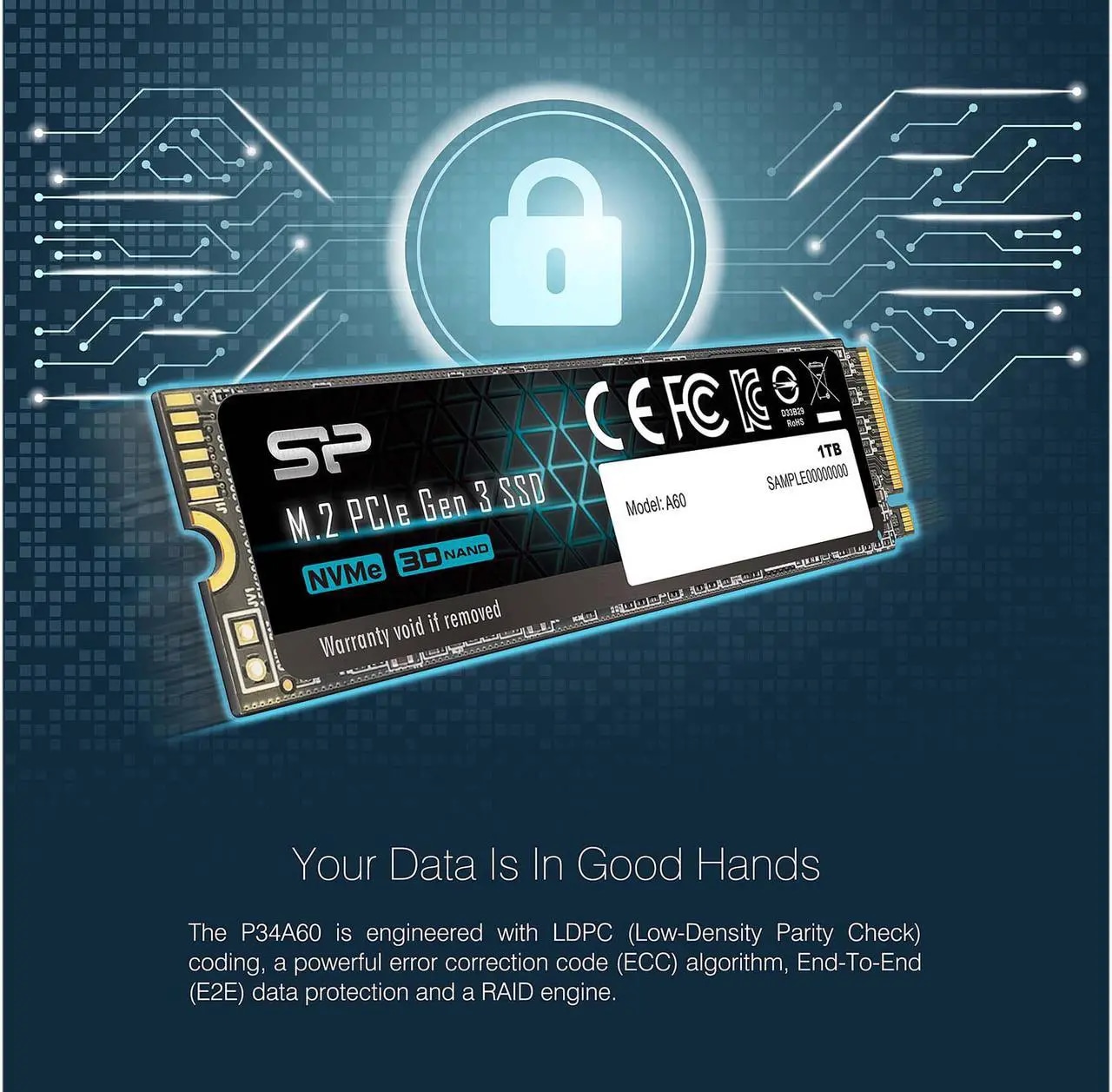 Silicon Power 1TB NVMe PCIe Gen3 x4 M.2 2280 SSD (SU001TBP34A60M28SN) - Nuevo — eSwappa Store