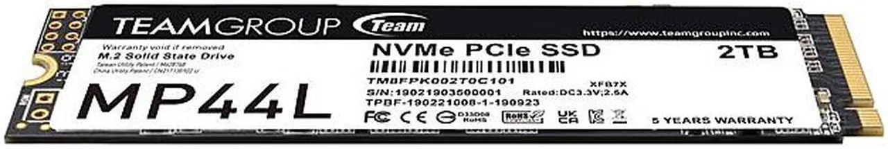 Team Group MP44L M.2 2280 2TB PCIe 4.0 x4 with NVMe 1.4 TM8FPK002T0C101 - Nuevo vista 3
