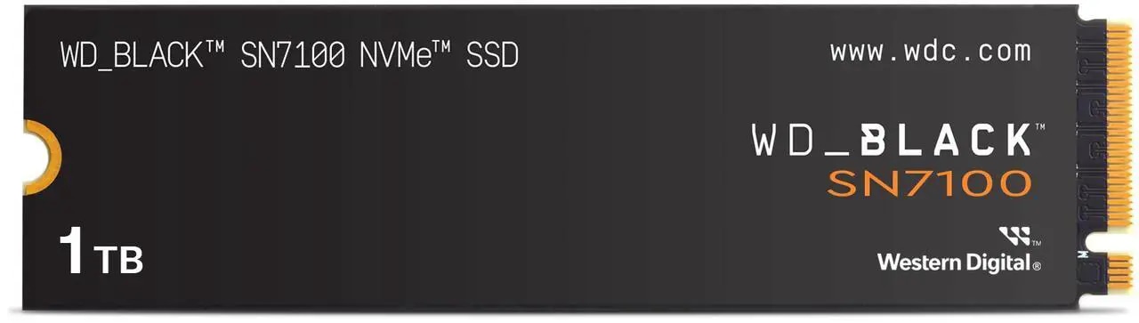WD_BLACK SN7100 M.2 2280 1TB PCI-Express 4.0 x4 TLC 3D NAND Internal Solid State Drive (SSD) WDS100T4X0E - Nuevo vista 3