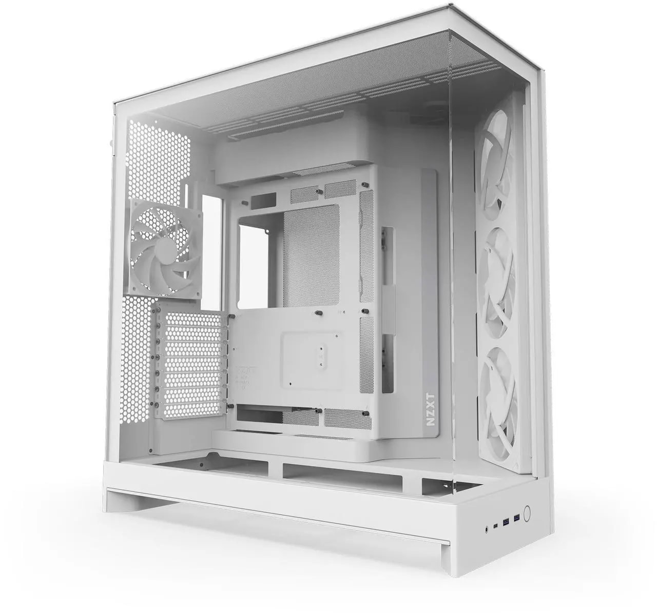 NZXT CM-H92FW-R1 White SGCC / Tempered Glass Case (Computer Cases - ATX Form) - Nuevo — eSwappa Store