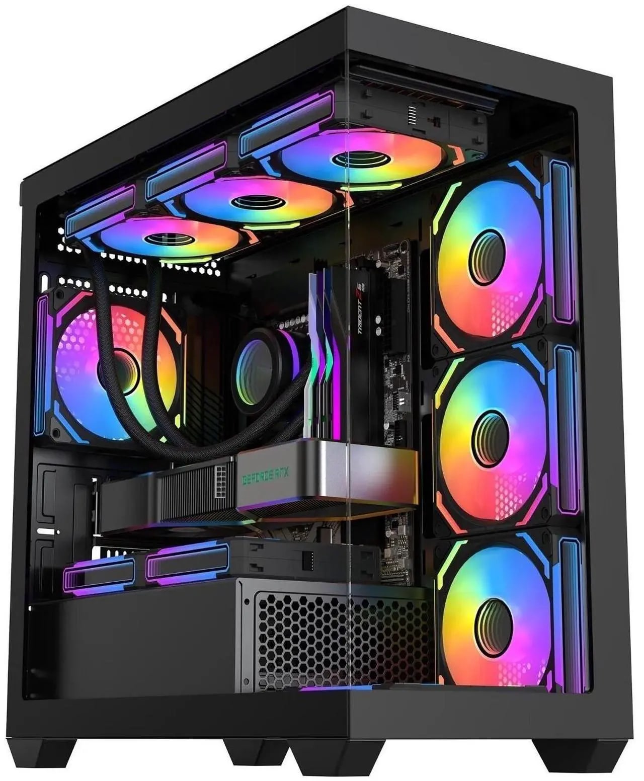 NZXT H7 Flow (2024) Mid-Tower Case - All White-CM-H72FW-01 - Nuevo — eSwappa Store