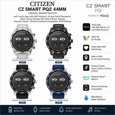 Citizen CZ Smart 44MM Sport Smartwatch iPhone Android Compatible - New — eSwappa Store