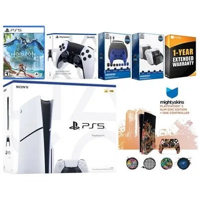 Sony Playstation 5 Slim Disc + Horizon Forbidden West, EDGE Controller — eSwappa Store