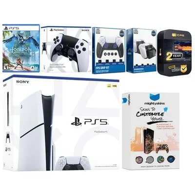 Sony Playstation 5 Slim Disc + Horizon Forbidden West, EDGE Controller — eSwappa Store