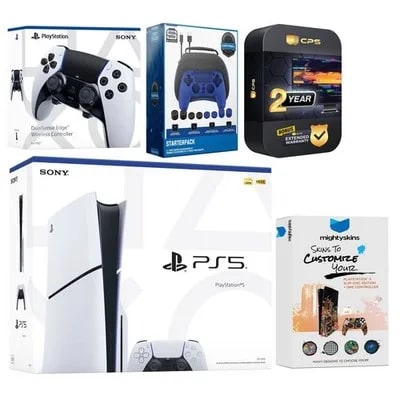 Sony Playstation 5 Slim Disc + EDGE Controller, Gamer Starter Kit — eSwappa Store
