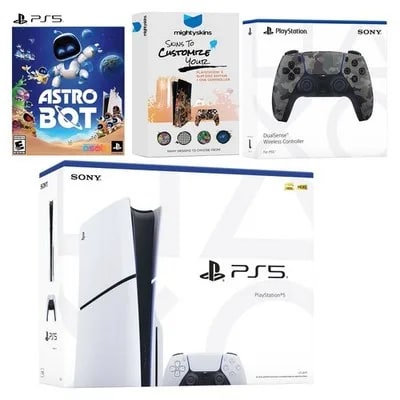 Sony PlayStation 5 Disc Bundle + Astro Bot Game, Extra Controller — eSwappa Store