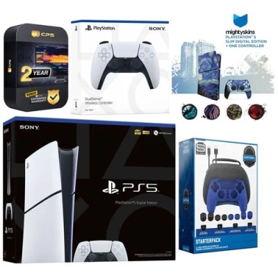 Sony Playstation 5 Slim Digital Console + Controller, Gamer Starter Kit — eSwappa Store