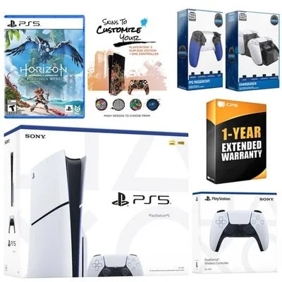 Sony Playstation 5 Slim Disc + Horizon Forbidden West, Camo Controller — eSwappa Store