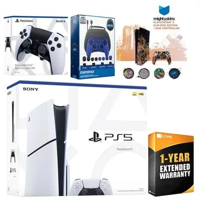 Sony Playstation 5 Slim Disc + EDGE Controller, Gamer Starter Kit — eSwappa Store