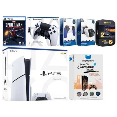 Sony Playstation 5 Slim Disc + Spider-Man Miles Morales, EDGE Controller — eSwappa Store