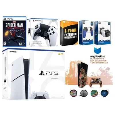Sony Playstation 5 Slim Disc + Spider-Man Miles Morales, EDGE Controller — eSwappa Store