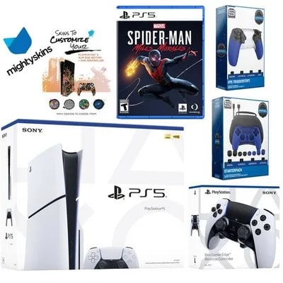 Sony Playstation 5 Slim Disc with Spider-Man: Miles Morales & EDGE Controller — eSwappa Store