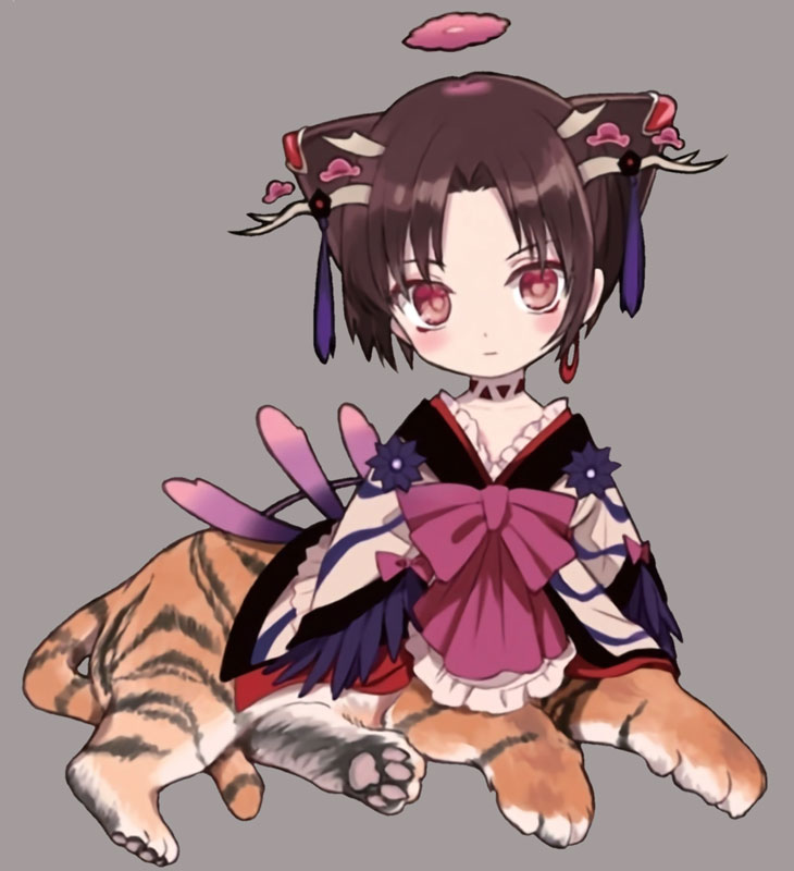 Clantail, a Magical Girl with the lower body of a tiger.