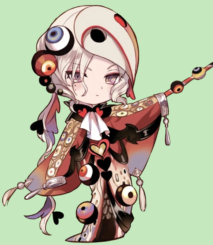 Maiya, a Magical Girl in robes inspired by the art of Gustav Klimt.