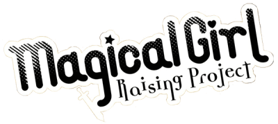 Text logo for Magical Girl Raising Project: breakdown