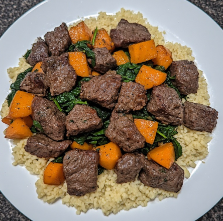 Basketball Star Inspired Steak Sweet Potato Training Meal