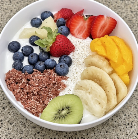 Olympic Weightlifter Inspired Greek Yogurt Fruit Bowl