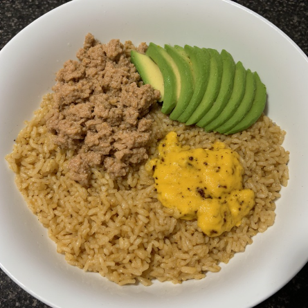 Olympic Weightlifter Inspired Tuna Rice Pre-Workout Bowl