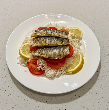 Cristiano Ronaldo Inspired Portuguese Sardine Rice Plate